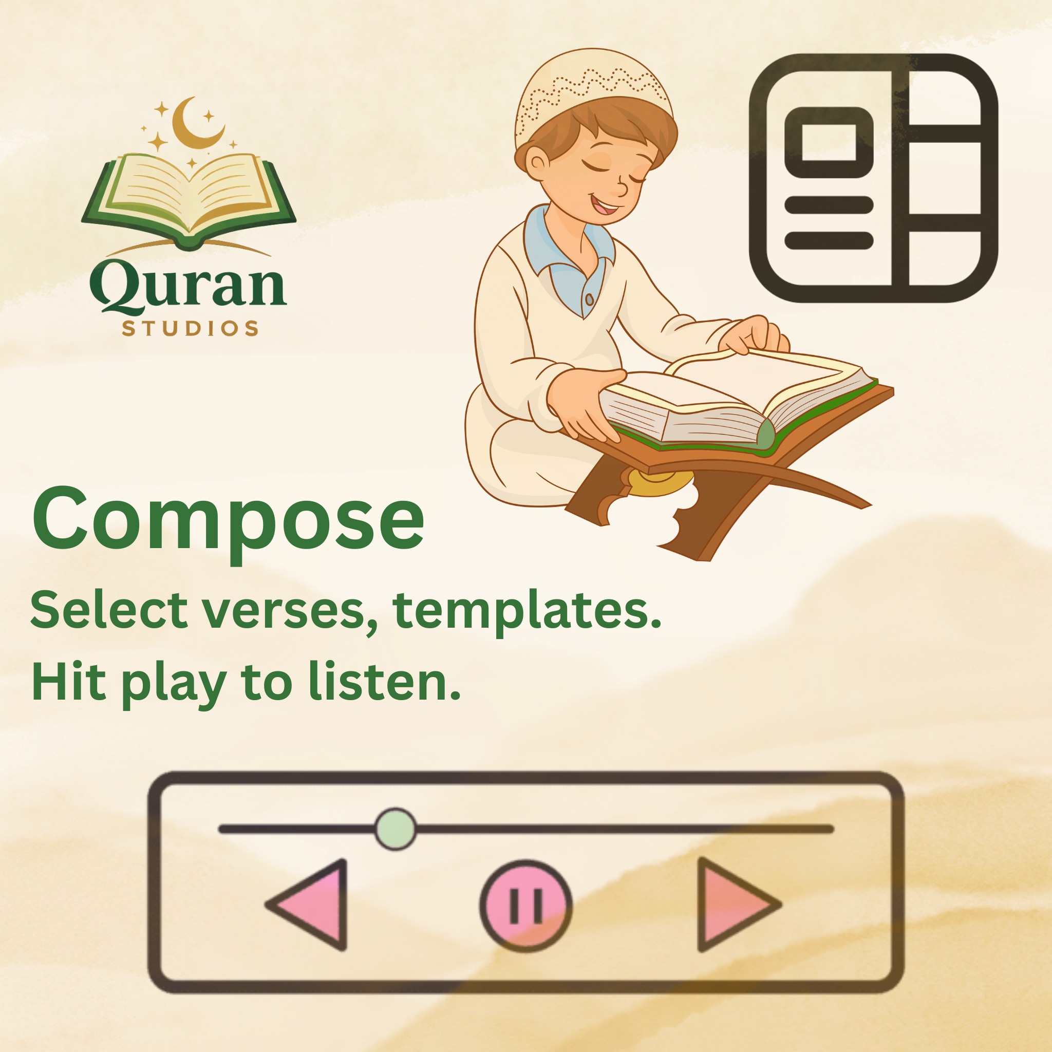 Generate scenes from verse selections and timing templates